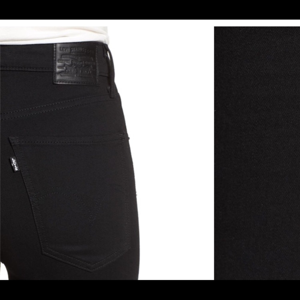 Levi’s Mile High Super Skinny frayed hem